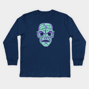 Mummy Mask Kids Long Sleeve T-Shirt